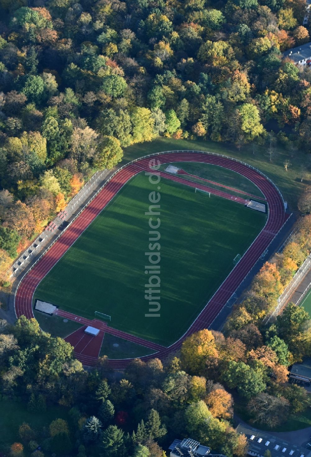 Berlin aus der Vogelperspektive: Stadion Britz-Süd am Buckower Damm in Berlin