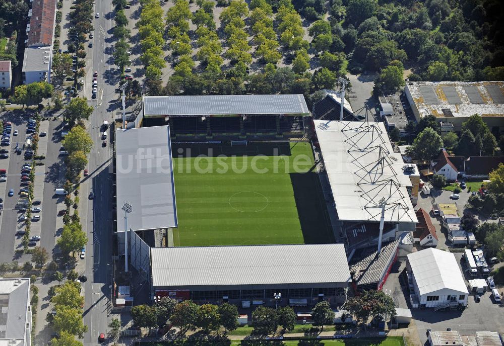 Mainz von oben - Stadion am Bruchweg Mainz