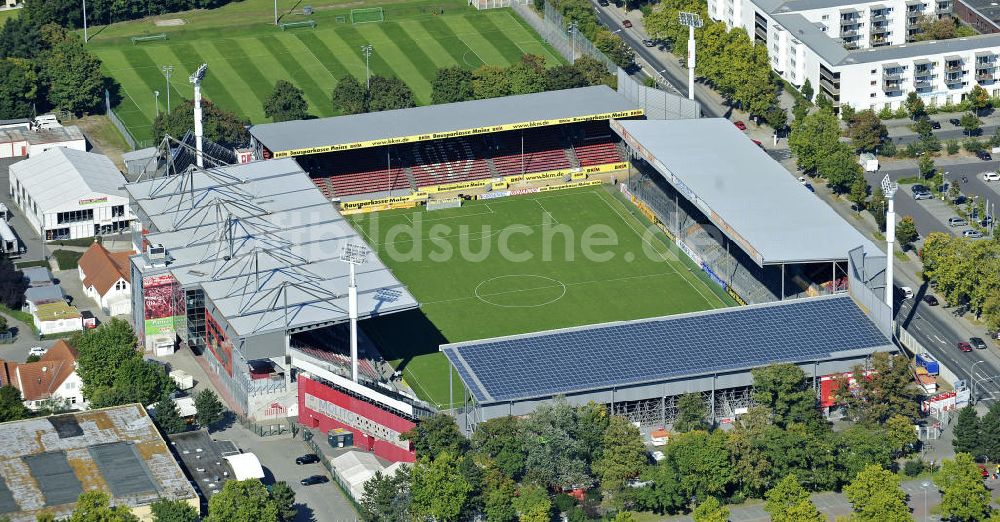 Mainz aus der Vogelperspektive: Stadion am Bruchweg Mainz