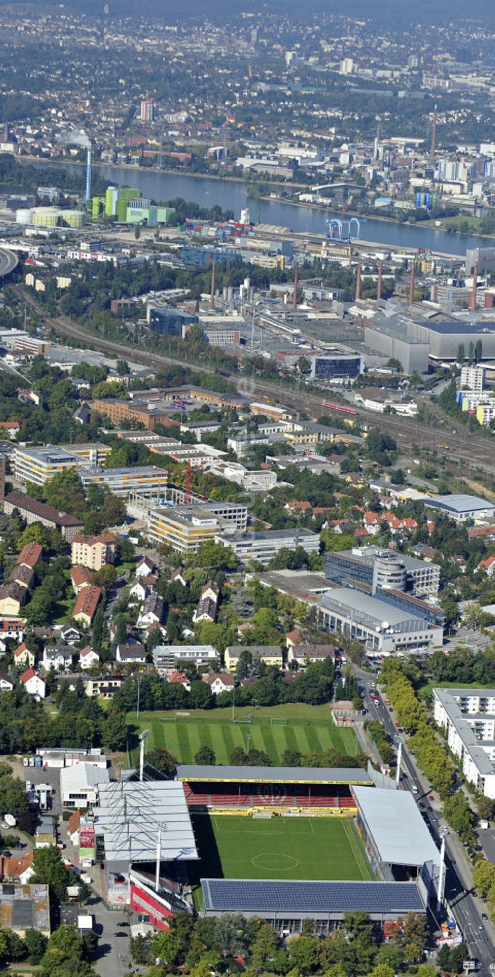 Luftaufnahme Mainz - Stadion am Bruchweg Mainz