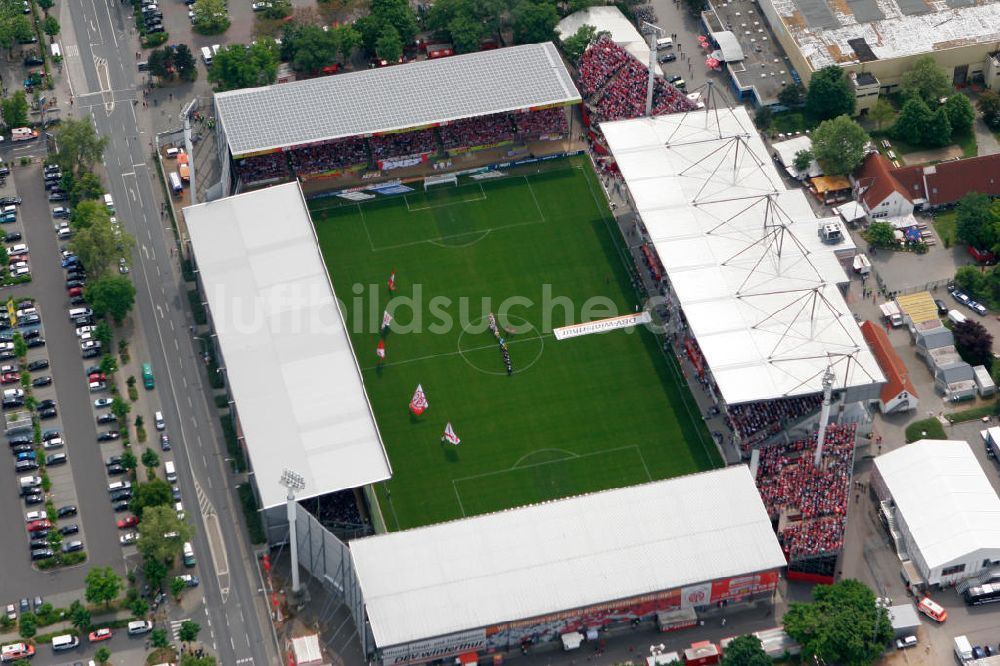 Mainz aus der Vogelperspektive: Stadion am Bruchweg Mainz