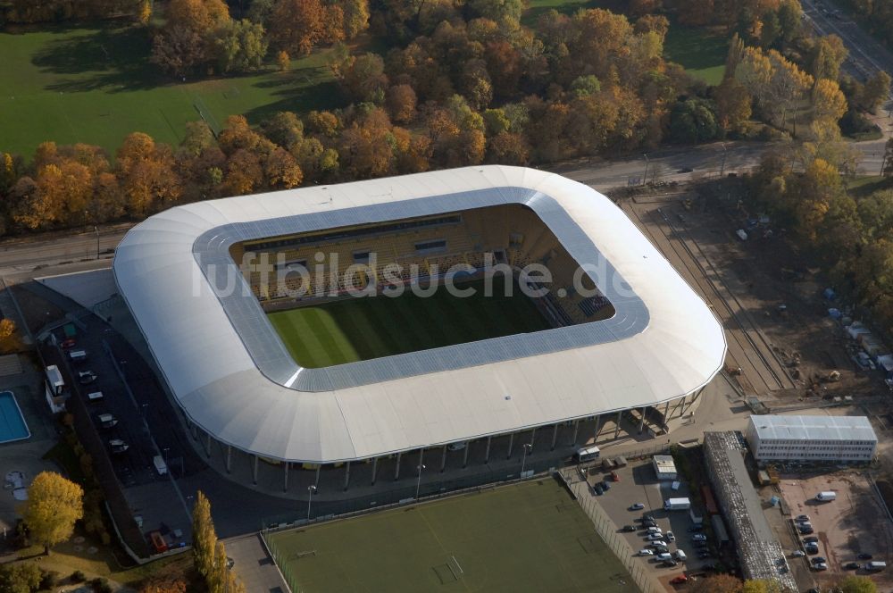 Luftbild Dresden - Stadion DDV-Stadion Dresden im Bundesland Sachsen