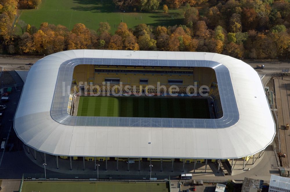 Luftbild Dresden - Stadion DDV-Stadion Dresden im Bundesland Sachsen