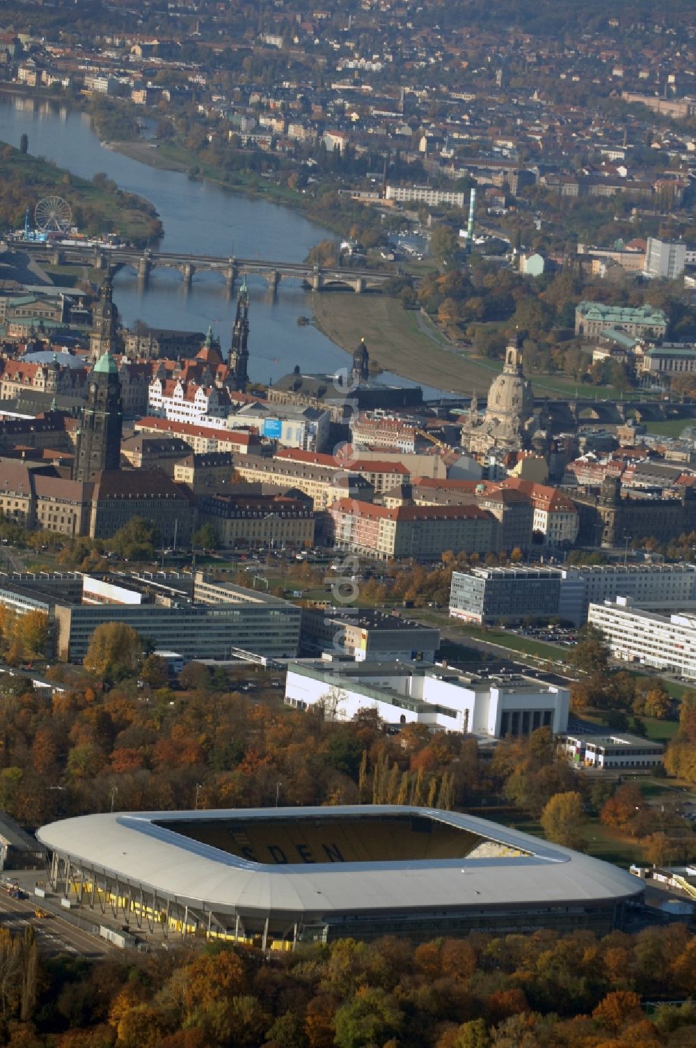 Luftbild Dresden - Stadion DDV-Stadion Dresden im Bundesland Sachsen