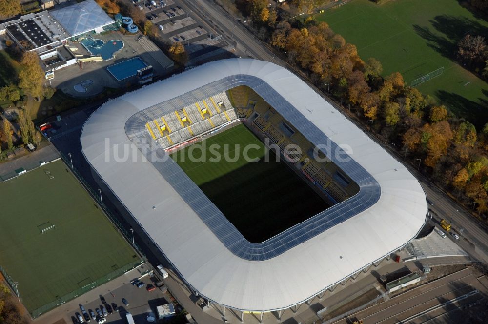 Luftbild Dresden - Stadion DDV-Stadion Dresden im Bundesland Sachsen