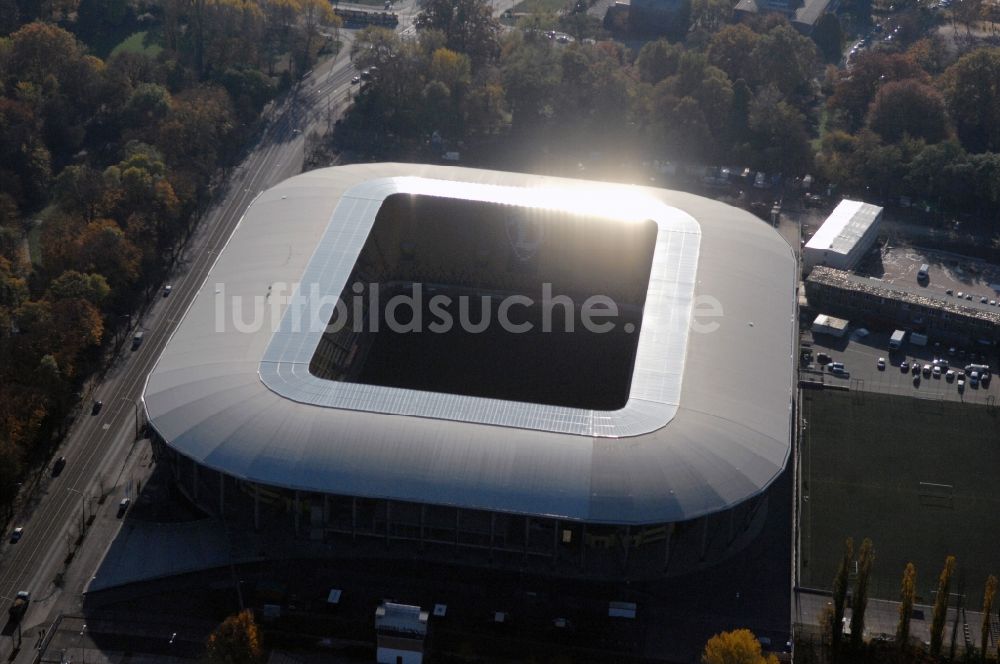 Luftaufnahme Dresden - Stadion DDV-Stadion Dresden im Bundesland Sachsen