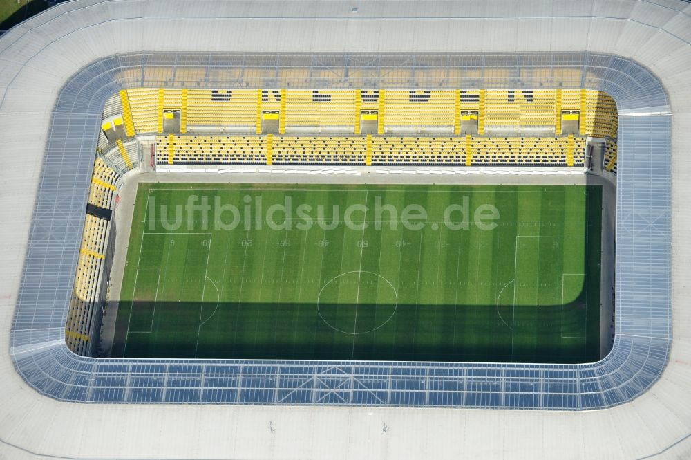 Dresden aus der Vogelperspektive: Stadion DDV-Stadion Dresden im Bundesland Sachsen