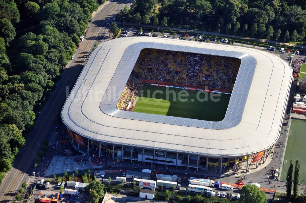 Dresden aus der Vogelperspektive: Stadion DDV-Stadion Dresden im Bundesland Sachsen