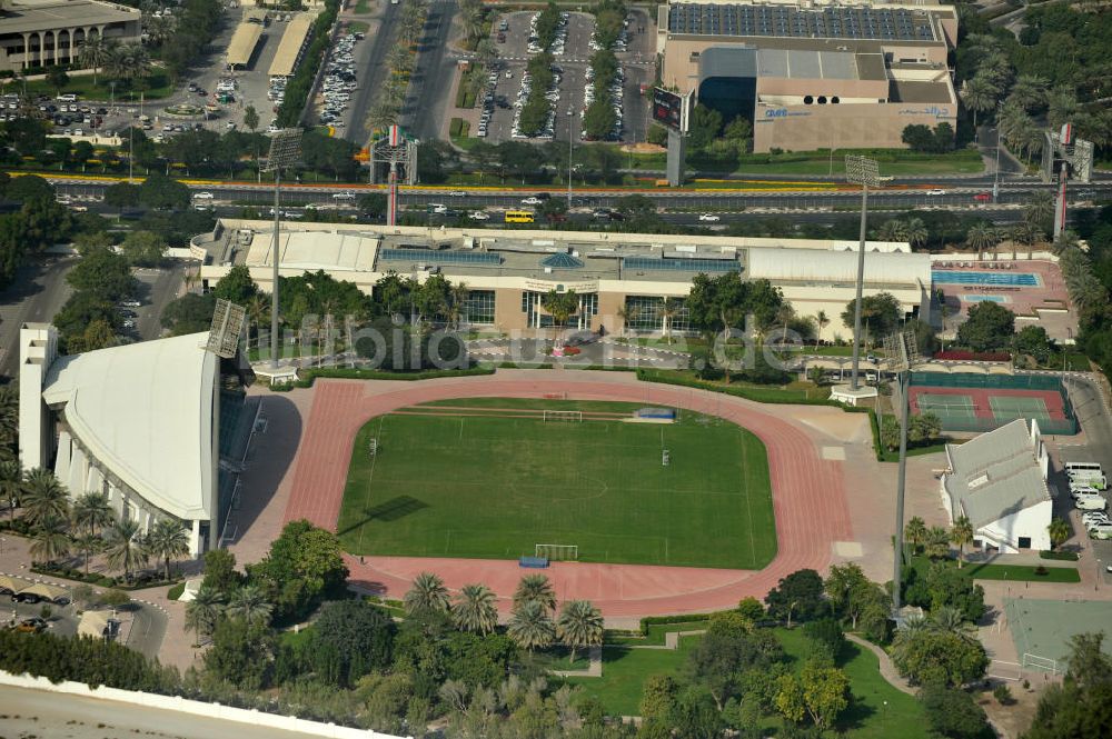 Luftbild Dubai - Stadion des Dubai Police Officer's Social & Cultural Club