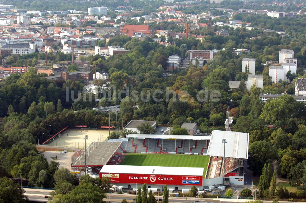 Luftbild Cottbus - Stadion der Freundschaft Cottbus