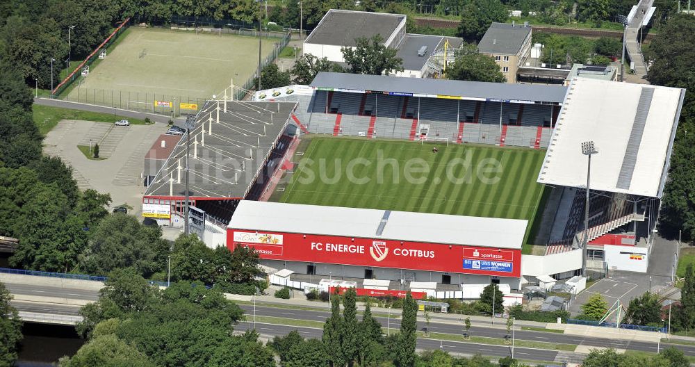 Cottbus von oben - Stadion der Freundschaft in Cottbus