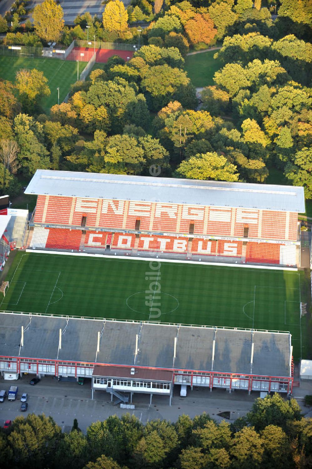 Luftbild Cottbus - Stadion der Freundschaft Cottbus