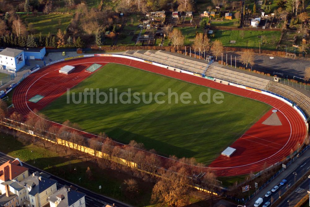 Luftaufnahme Grimma - Stadion der Freundschaft in Grimma