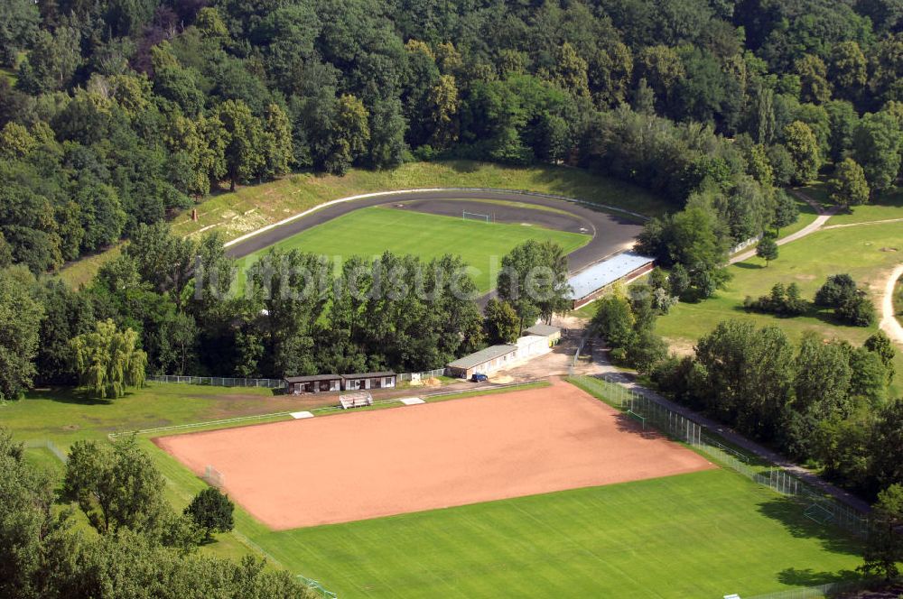 Görlitz aus der Vogelperspektive: Stadion der Freundschaft Görlitz