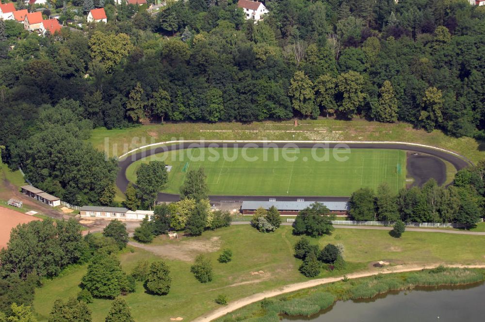 Görlitz von oben - Stadion der Freundschaft Görlitz