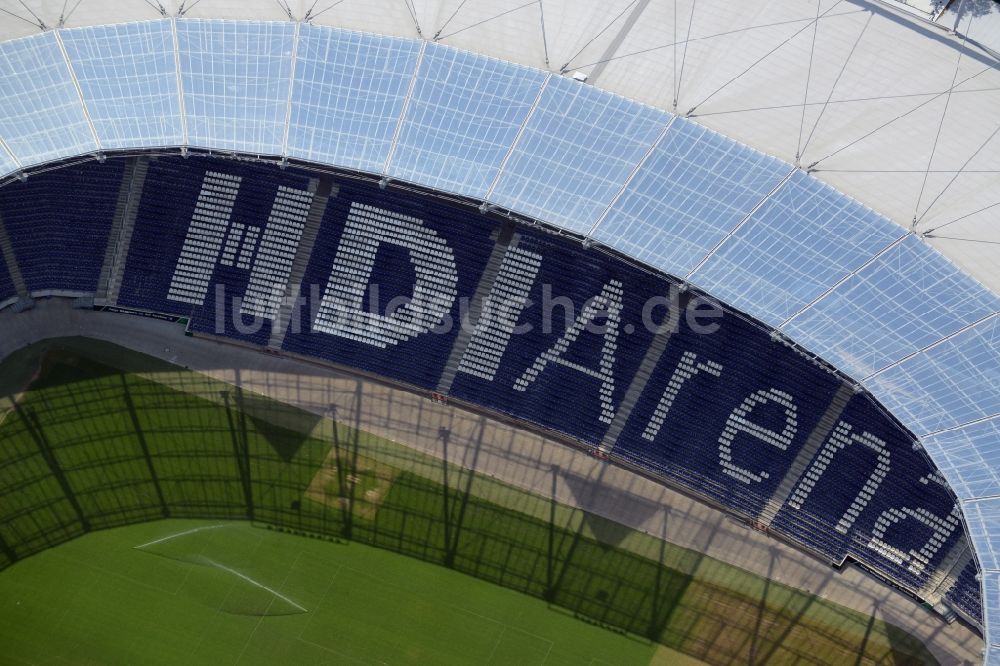 Hannover aus der Vogelperspektive: Stadion der HDI Arena am Maschsee im Stadtteil Calenberger Neustadt von Hannover in Niedersachsen