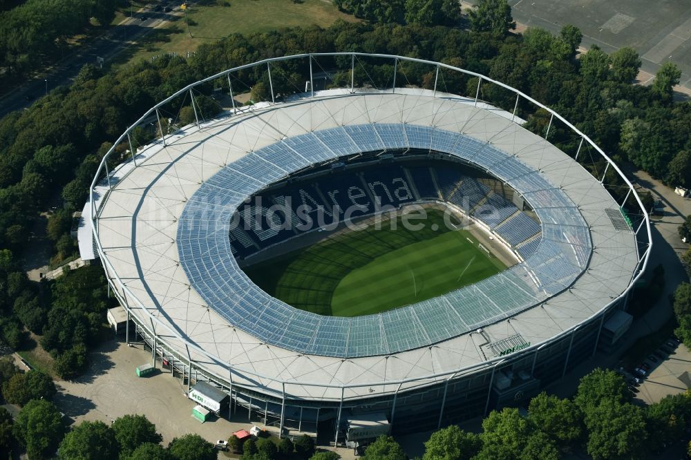 Luftbild Hannover - Stadion der HDI Arena im Stadtteil Calenberger Neustadt von Hannover in Niedersachsen