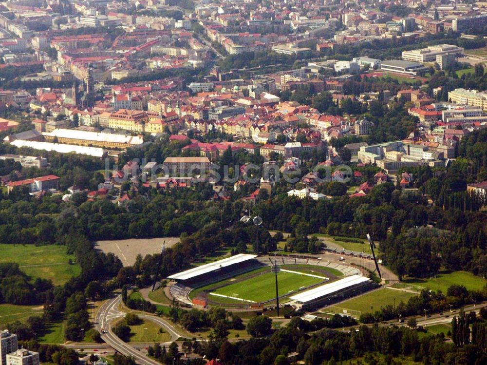 Luftbild Hradec Králové (Königgrätz) - Stadion in Hradec Králové