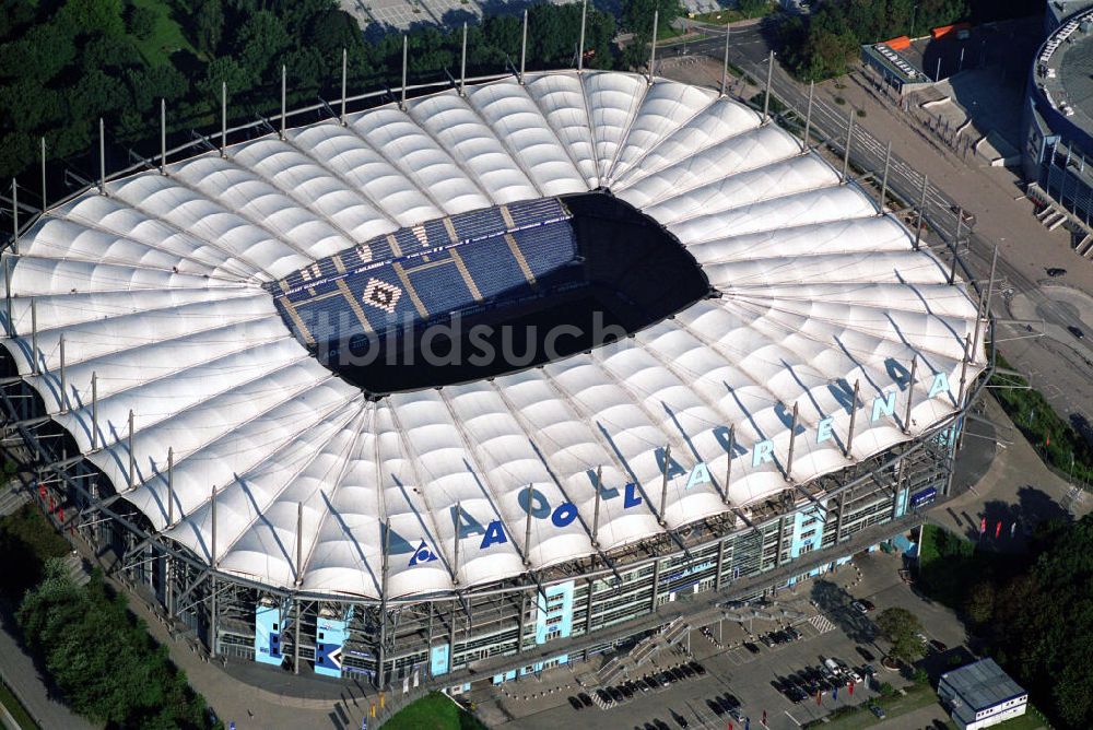 Luftaufnahme Hamburg - Stadion HSH Nordbank Arena in Hamburg