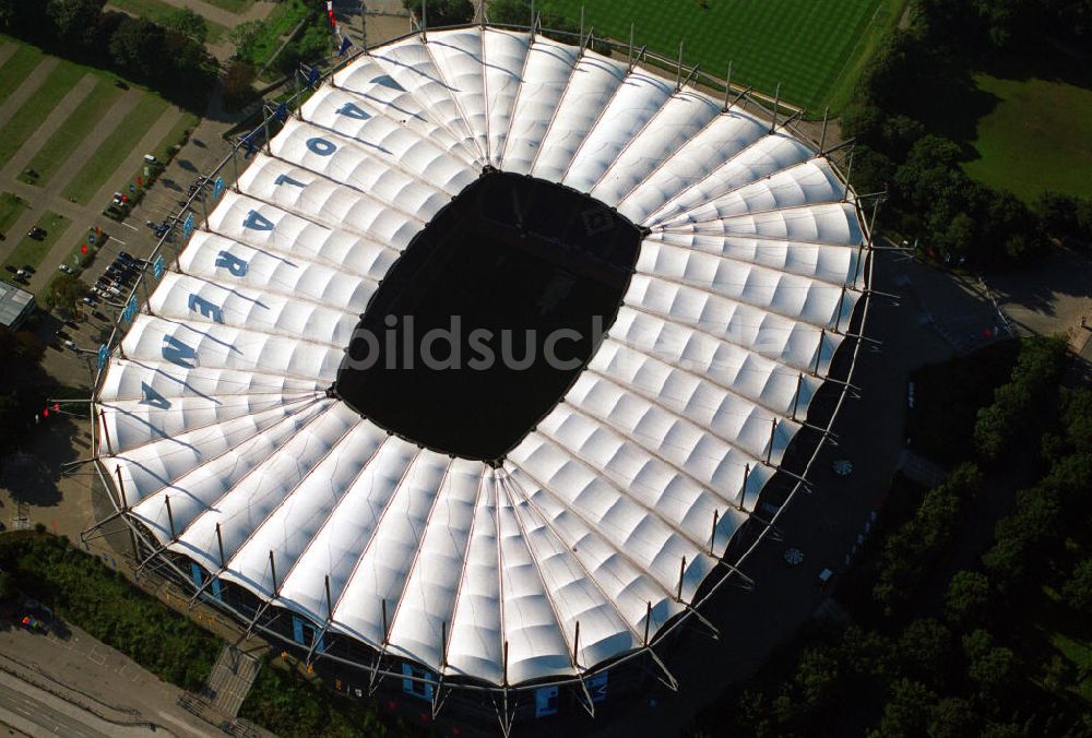 Hamburg aus der Vogelperspektive: Stadion HSH Nordbank Arena in Hamburg