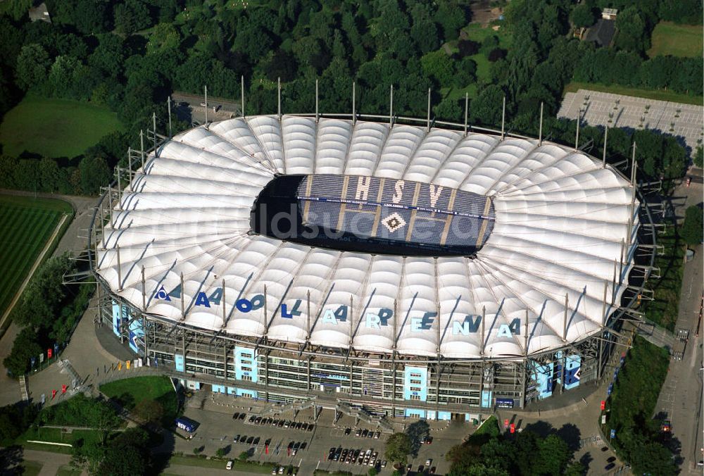 Hamburg aus der Vogelperspektive: Stadion HSH Nordbank Arena in Hamburg