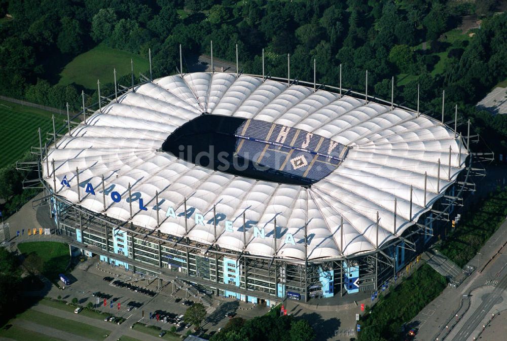 Luftaufnahme Hamburg - Stadion HSH Nordbank Arena in Hamburg