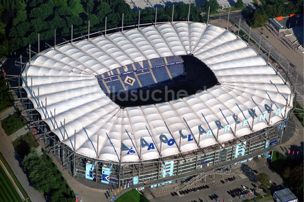 Hamburg von oben - Stadion HSH Nordbank Arena in Hamburg