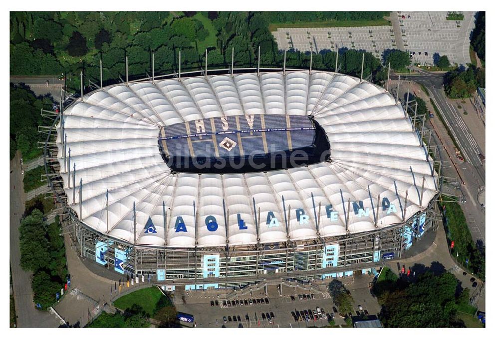 Hamburg aus der Vogelperspektive: Stadion HSH Nordbank Arena in Hamburg