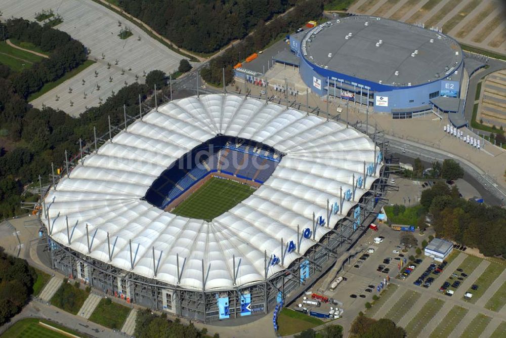 Hamburg von oben - Stadion HSH Nordbank Arena in Hamburg