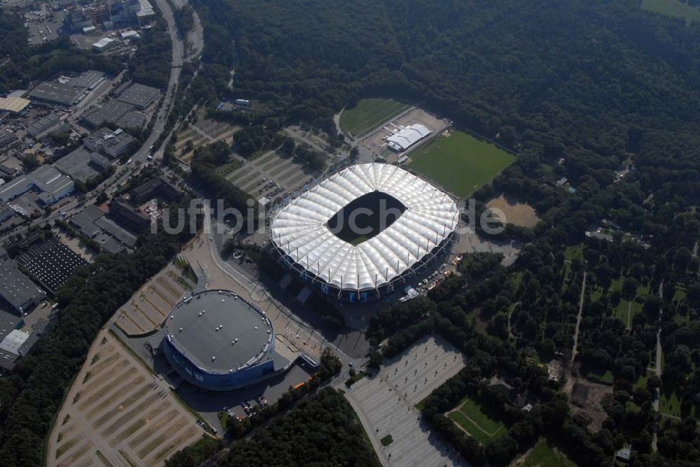 Hamburg von oben - Stadion HSH Nordbank Arena in Hamburg