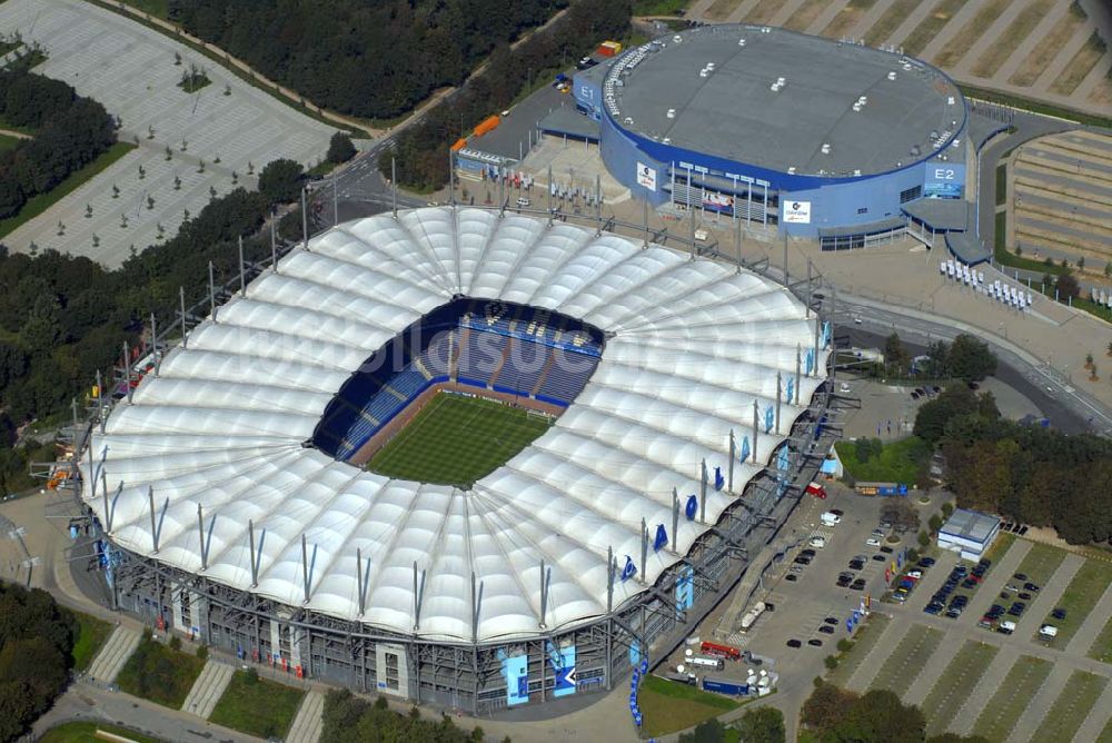 Luftaufnahme Hamburg - Stadion HSH Nordbank Arena in Hamburg