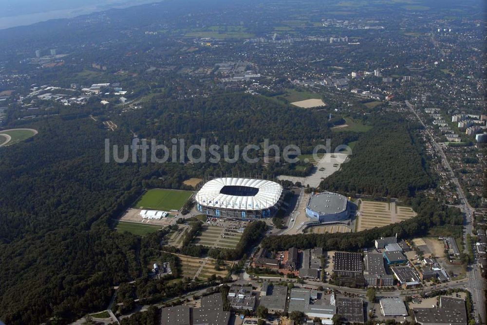 Hamburg von oben - Stadion HSH Nordbank Arena in Hamburg