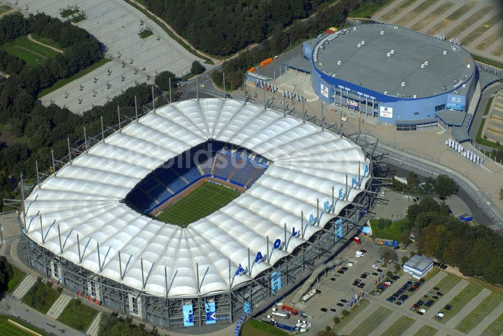 Hamburg aus der Vogelperspektive: Stadion HSH Nordbank Arena in Hamburg