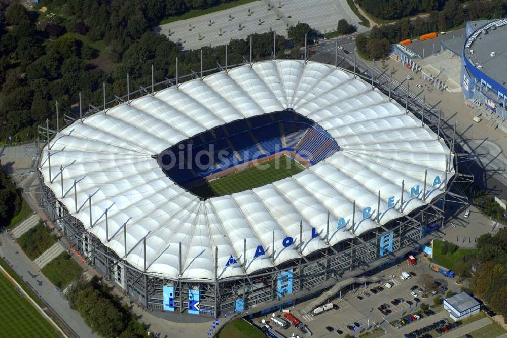 Luftaufnahme Hamburg - Stadion HSH Nordbank Arena in Hamburg