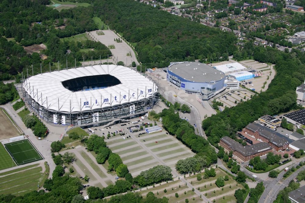 Luftaufnahme Hamburg - Stadion Imtech Arena des Hamburger HSV