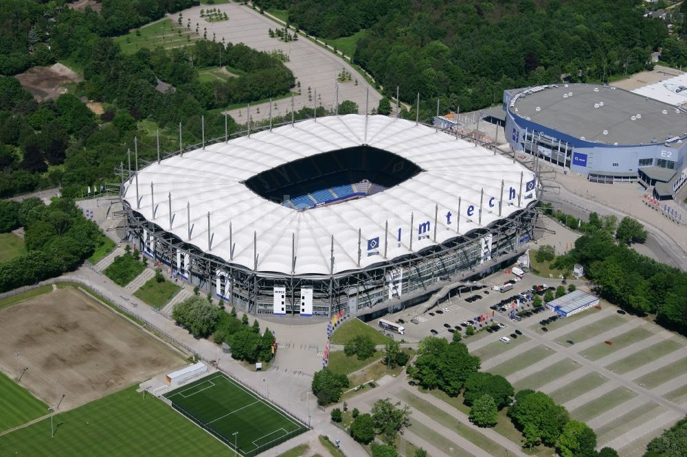 Hamburg von oben - Stadion Imtech Arena des Hamburger HSV