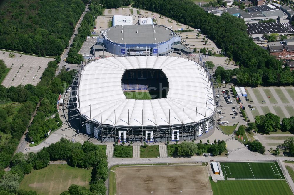 Hamburg aus der Vogelperspektive: Stadion Imtech Arena des Hamburger HSV