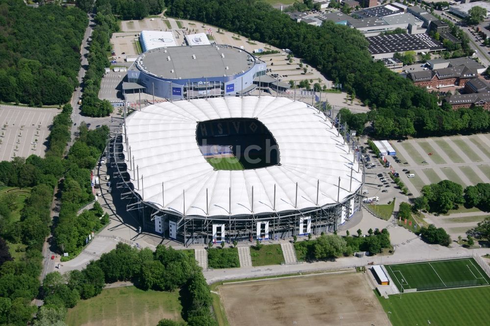 Luftaufnahme Hamburg - Stadion Imtech Arena des Hamburger HSV