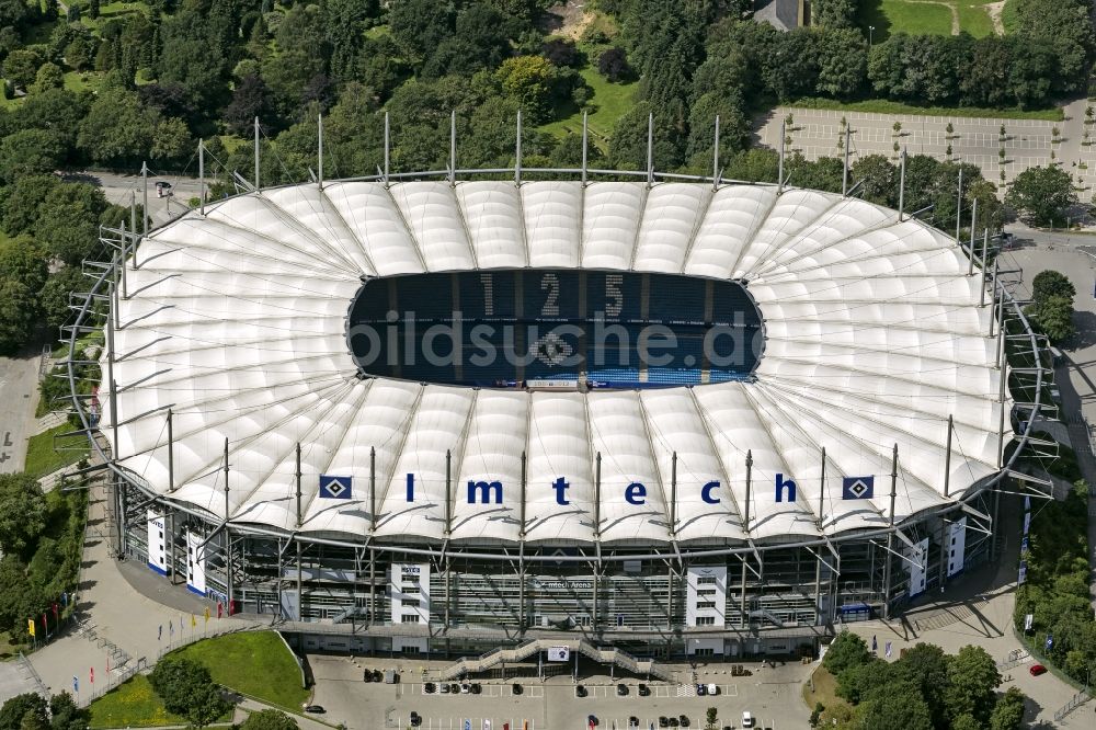 Luftbild Hamburg - Stadion Imtech Arena des Hamburger HSV in Hamburg