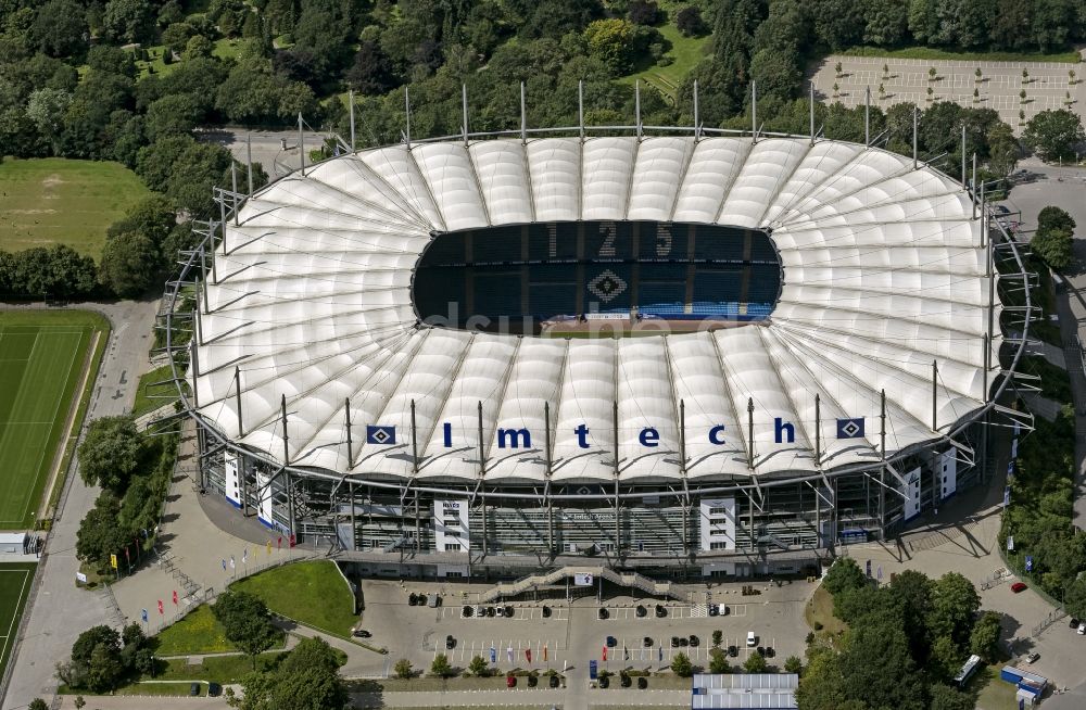 Luftaufnahme Hamburg - Stadion Imtech Arena des Hamburger HSV in Hamburg