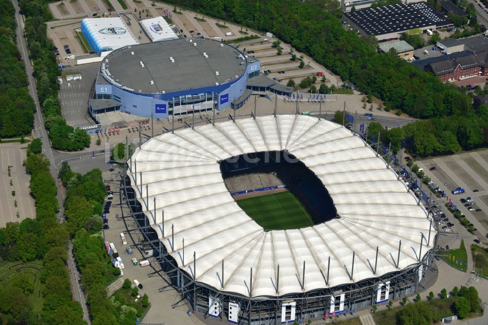 Hamburg von oben - Stadion Imtech Arena des Hamburger HSV in Hamburg