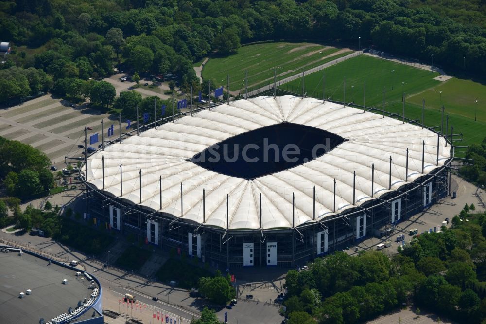 Luftaufnahme Hamburg - Stadion Imtech Arena des Hamburger HSV in Hamburg