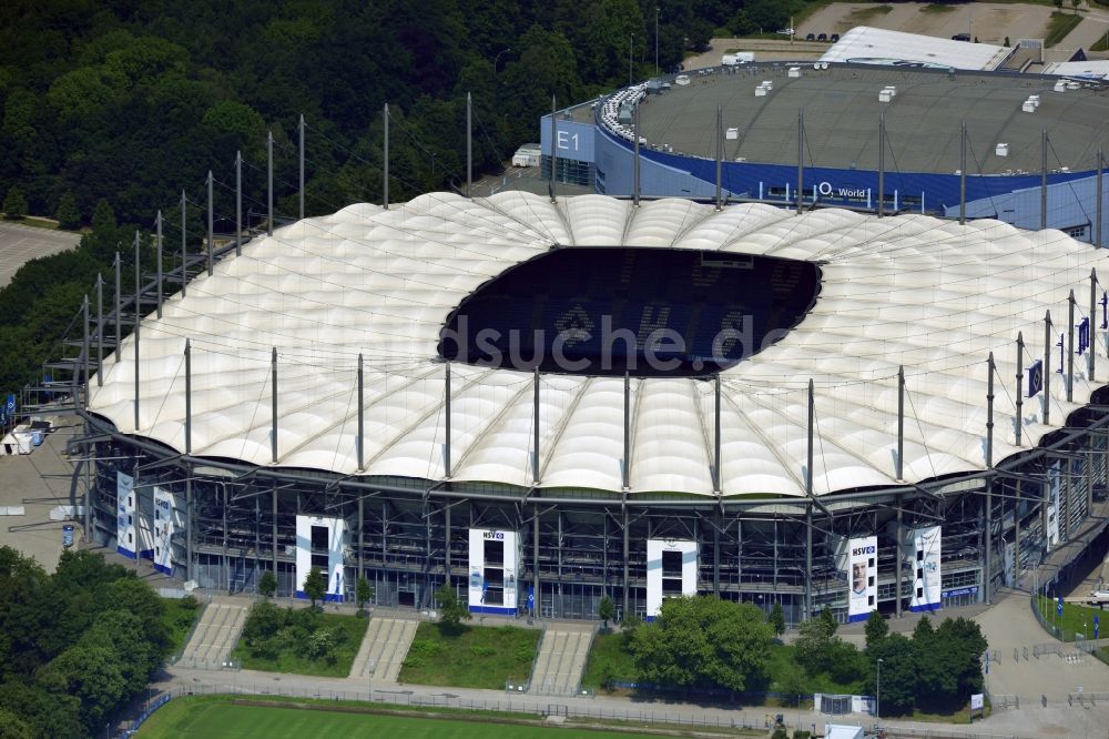 Hamburg von oben - Stadion Imtech Arena des Hamburger HSV in Hamburg