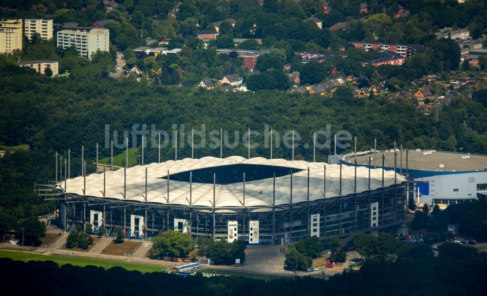 Luftbild Hamburg - Stadion Imtech Arena des Hamburger HSV in Hamburg