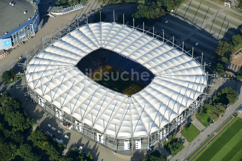 Hamburg von oben - Stadion Imtech Arena des Hamburger HSV ...
