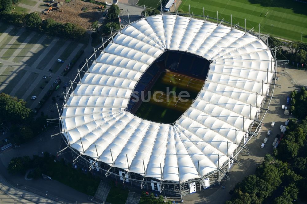 Luftbild Hamburg - Stadion Imtech Arena des Hamburger HSV in Hamburg