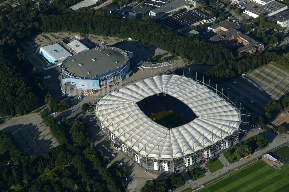 Hamburg von oben - Stadion Imtech Arena des Hamburger HSV in Hamburg