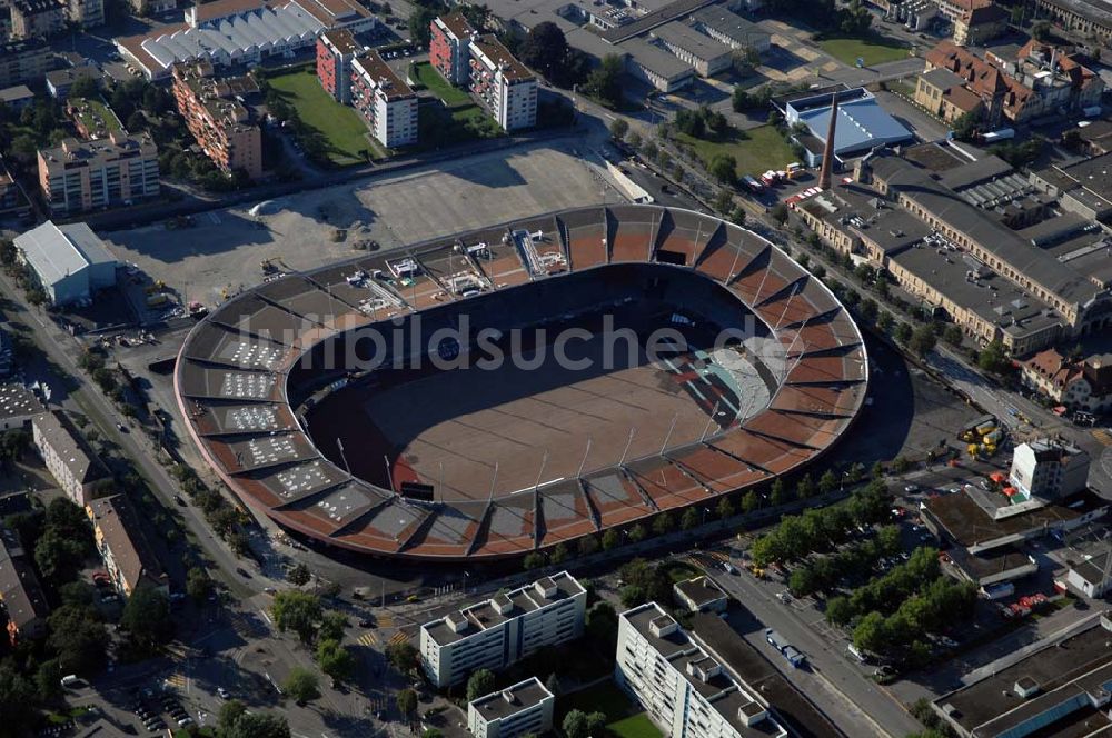 Luftbild ZÜRICH - Stadion Letzigrund in Zürich