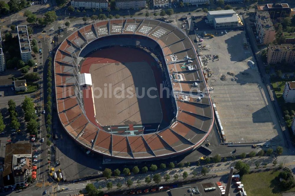 Luftaufnahme ZÜRICH - Stadion Letzigrund in Zürich