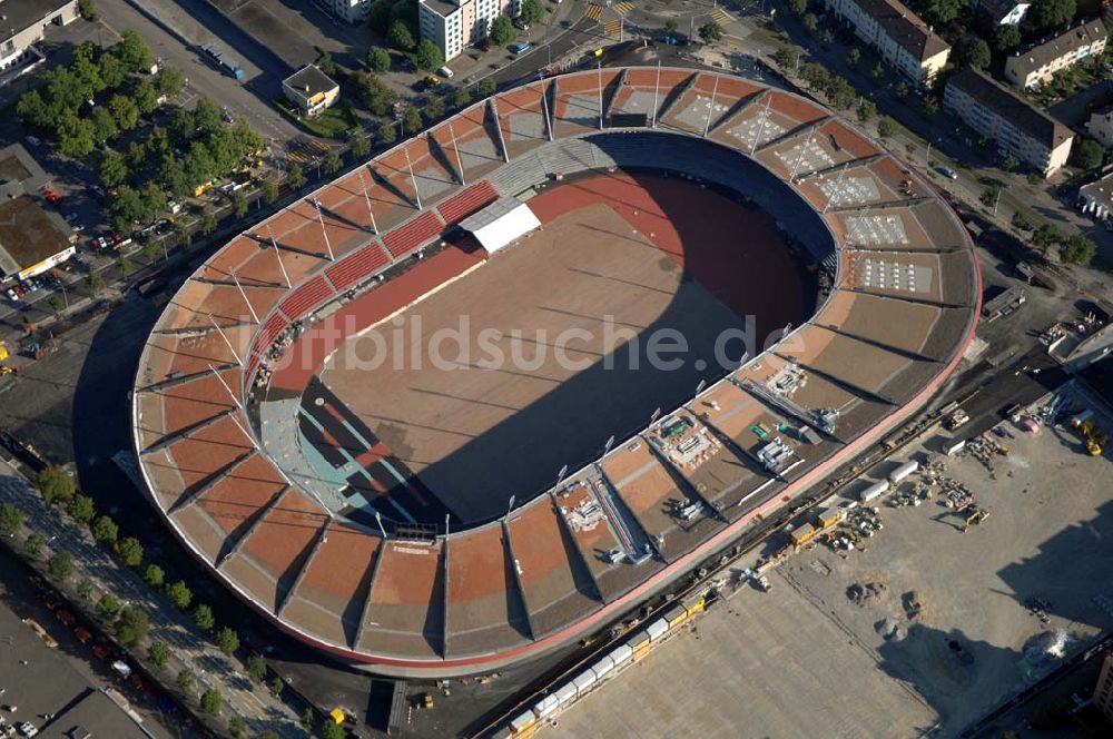 ZÜRICH aus der Vogelperspektive: Stadion Letzigrund in Zürich